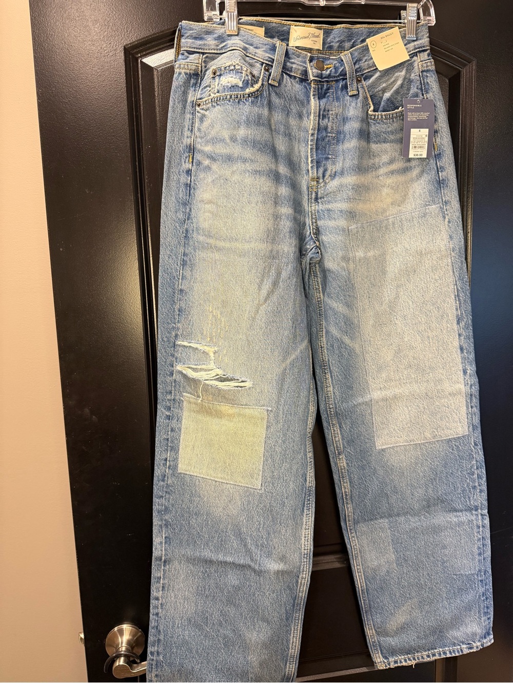 Universal Thread 90’s Baggy Mid-Rise Relaxed Hip/Thigh Baggy Leg - Size 4 NWT